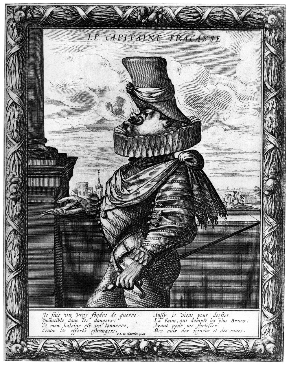 Kapteeni Fracasse, c120-1670 1924 tekijältä Abraham Bosse