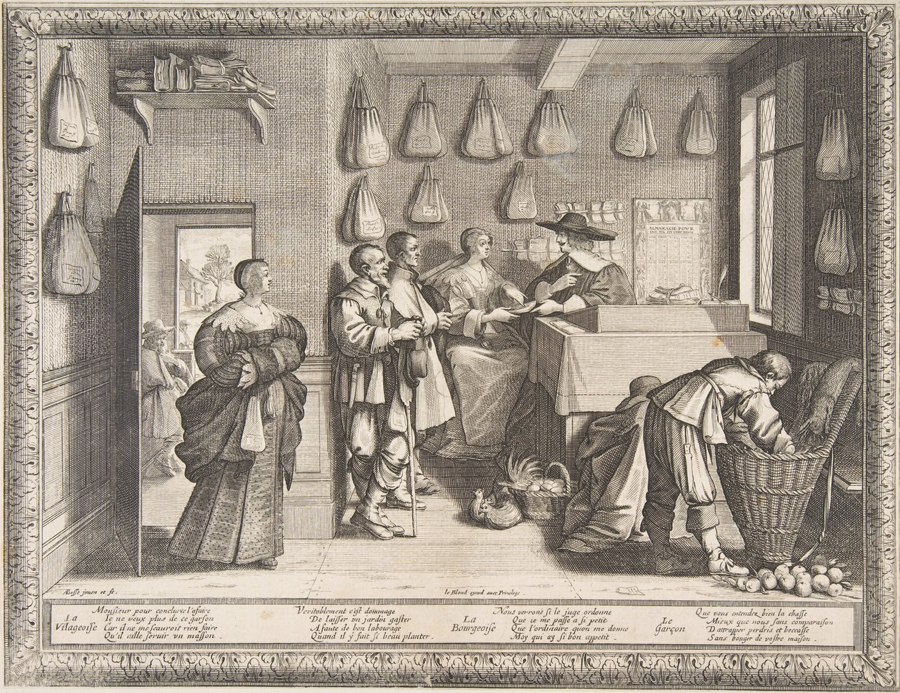 Työvoimatoimisto, n. 1633. tekijältä Abraham Bosse