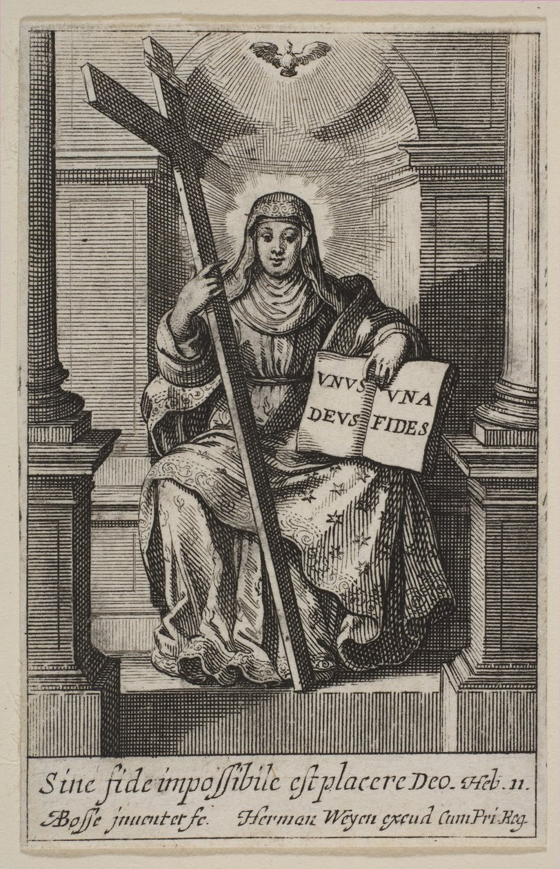 Usko, 1636. tekijältä Abraham Bosse