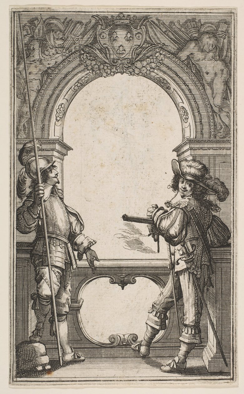 Ranskan kaartin etukappale, 1632. tekijältä Abraham Bosse