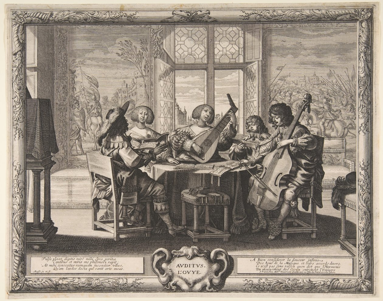 Kuulo, n. 1638. tekijältä Abraham Bosse