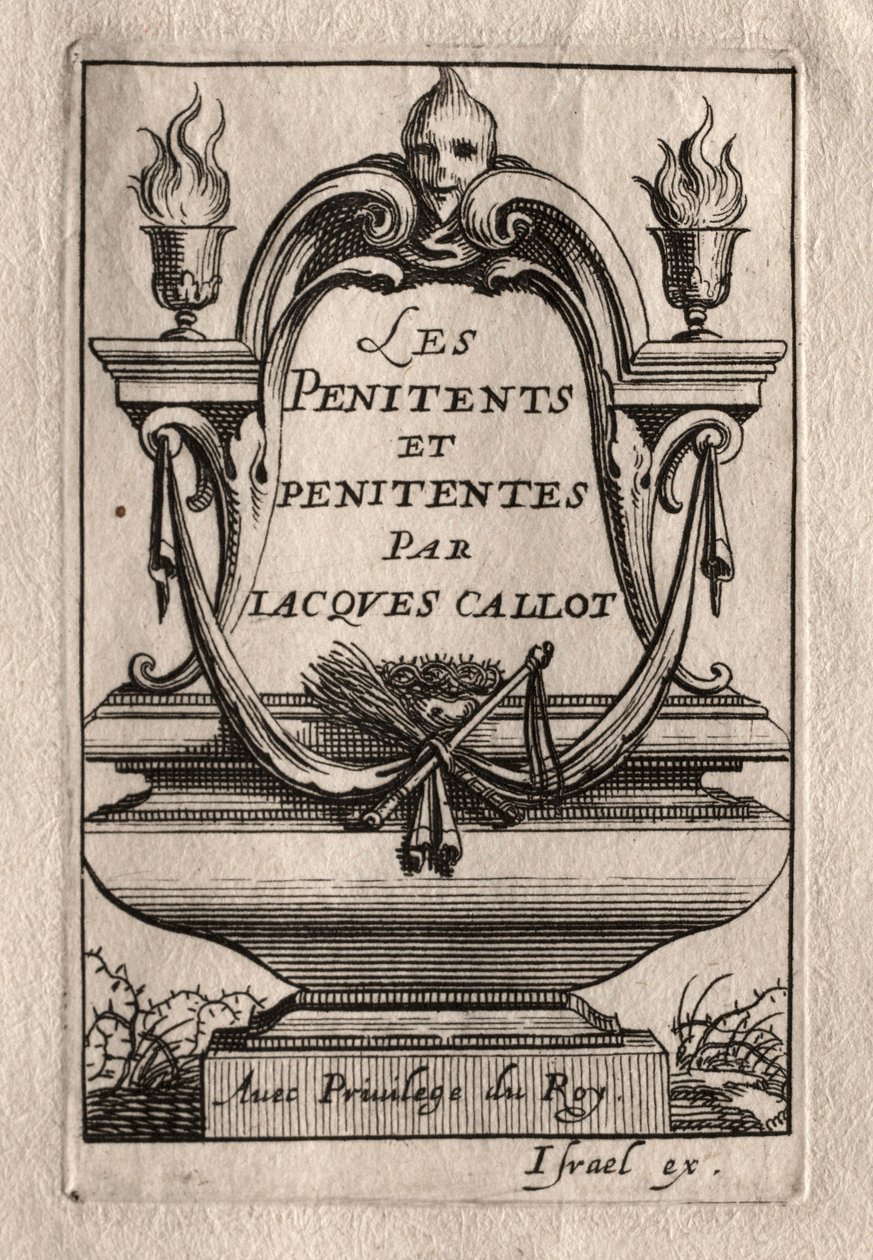 The Penitents: Frontispiece. tekijältä Abraham Bosse