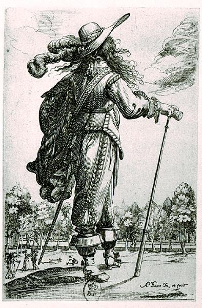 Miesten pukukuvitus (kaiverrus) (m/w kuva) tekijältä Abraham Bosse