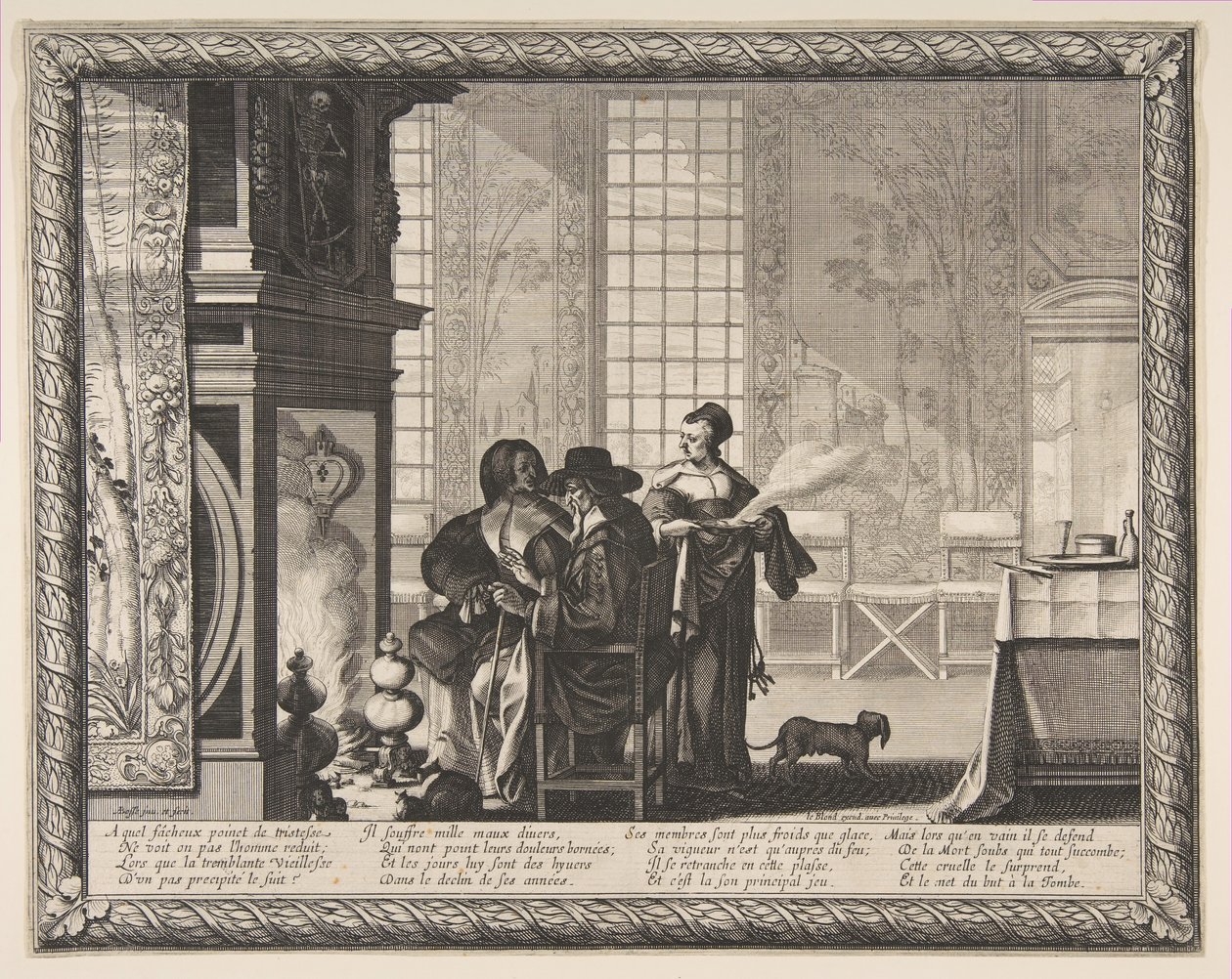 Vanhuus, 1636. tekijältä Abraham Bosse