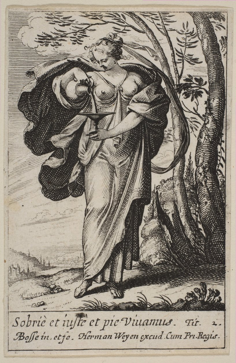 Temperance, 1636. tekijältä Abraham Bosse