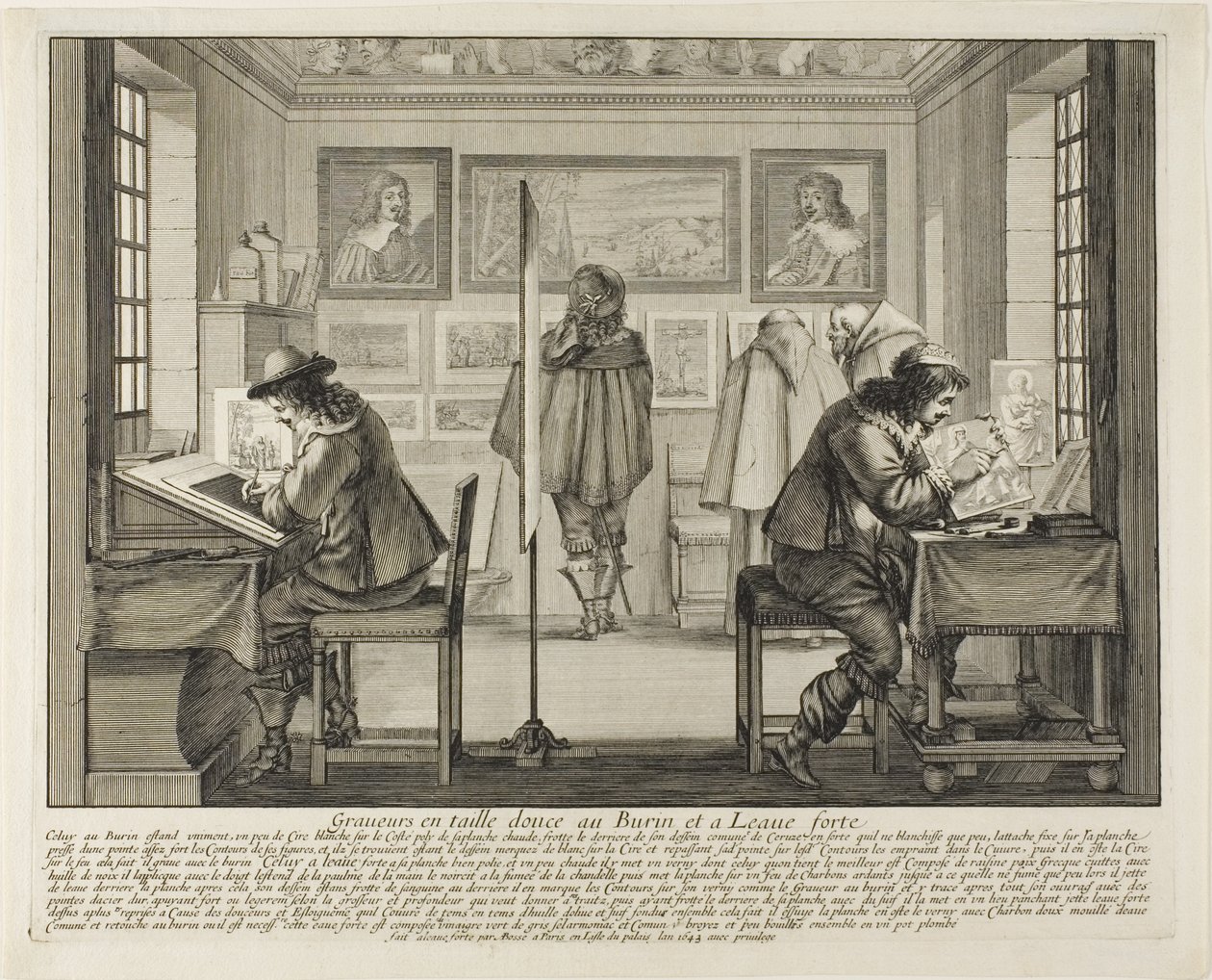 Kaivertaja ja etsaaja, 1642 tekijältä Abraham Bosse
