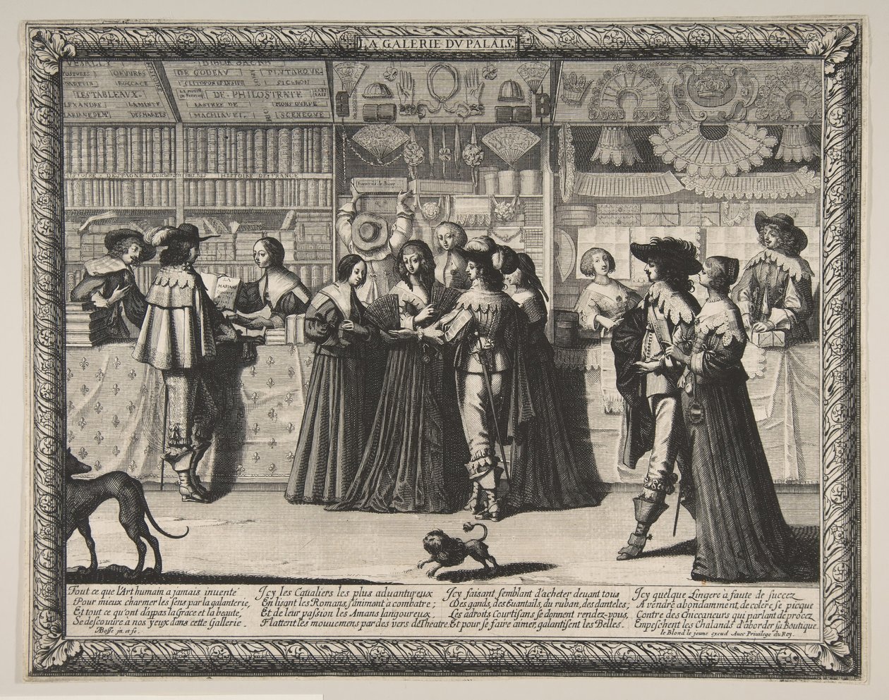 Oikeuspalatsin galleria, n. 1638. tekijältä Abraham Bosse