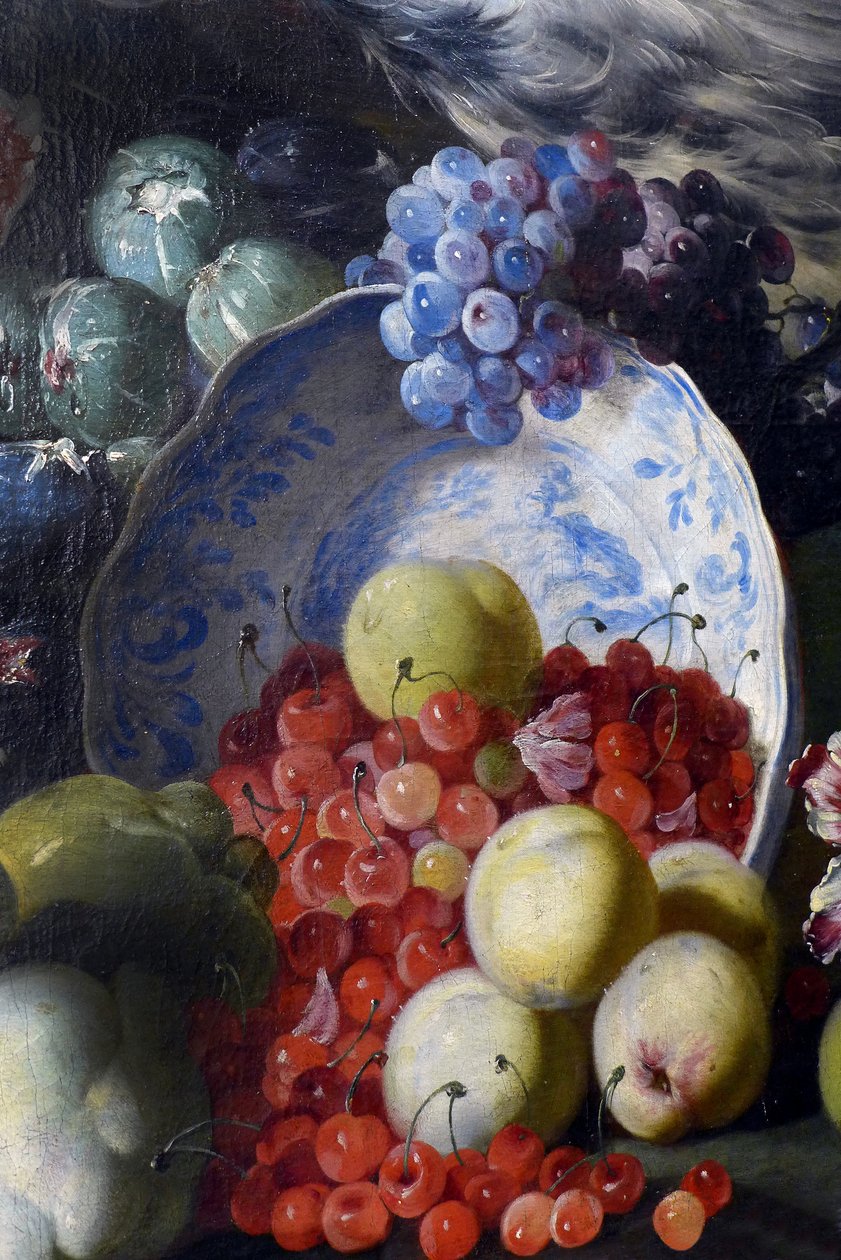 Kukkia, hedelmiä, lintuja tekijältä Abraham Brueghel
