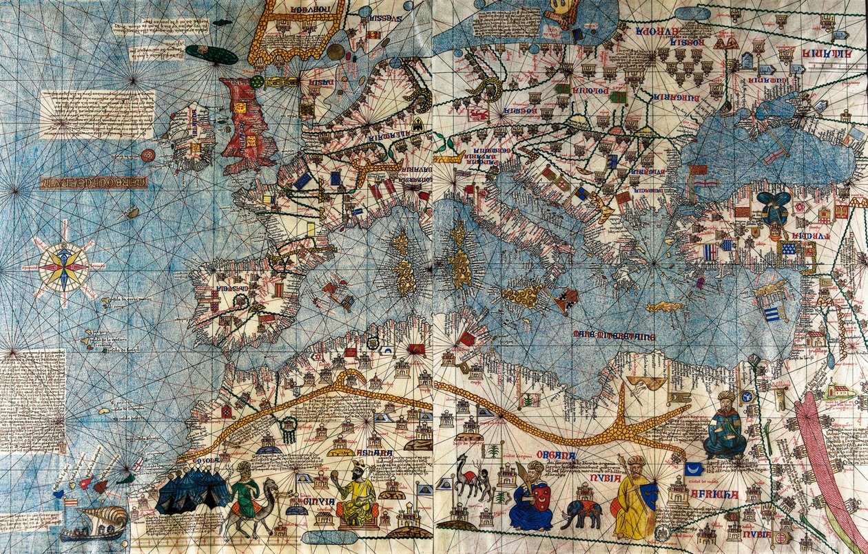 Mapa català del continent europeu amb l