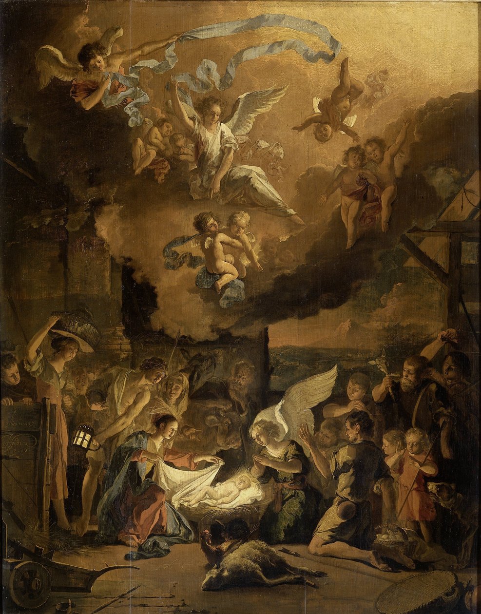 Paimenten palvonta tekijältä Abraham Danielsz. Hondius