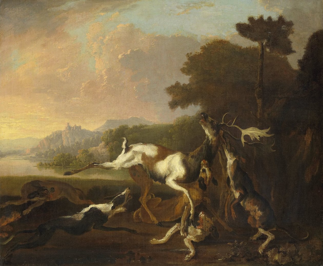 Hirvenmetsästys tekijältä Abraham Danielsz. Hondius