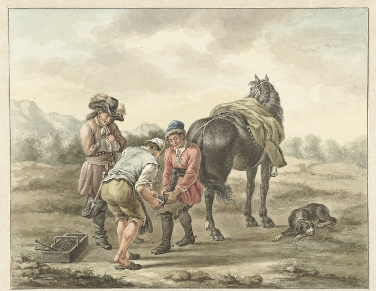 Farrier maisemassa tekijältä Abraham Delfos