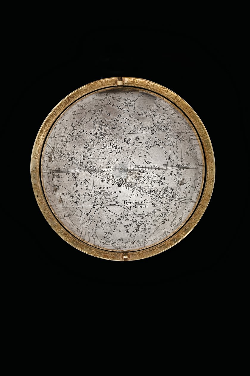 Kaksi poikkeuksellista maapalloa ja taivaallista maapalloa, joita tukevat Hercules ja Atlas, Augsburg, 1697-1699 tekijältä Abraham Drentwett