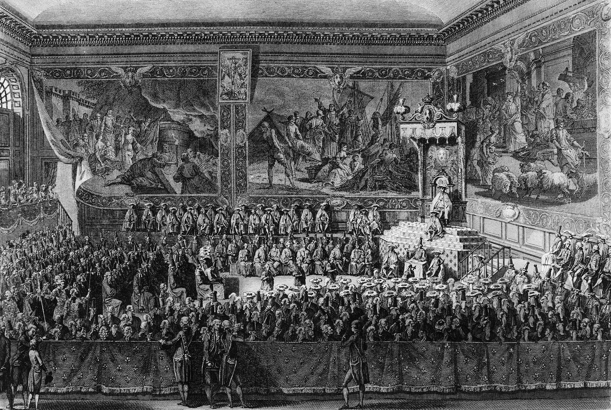 Ranskan vallankumouksen ensimmäinen osa: Ranskan kuningas Ludvig XVI (1754-1793) piti oikeudenmukaisuuden Versailles