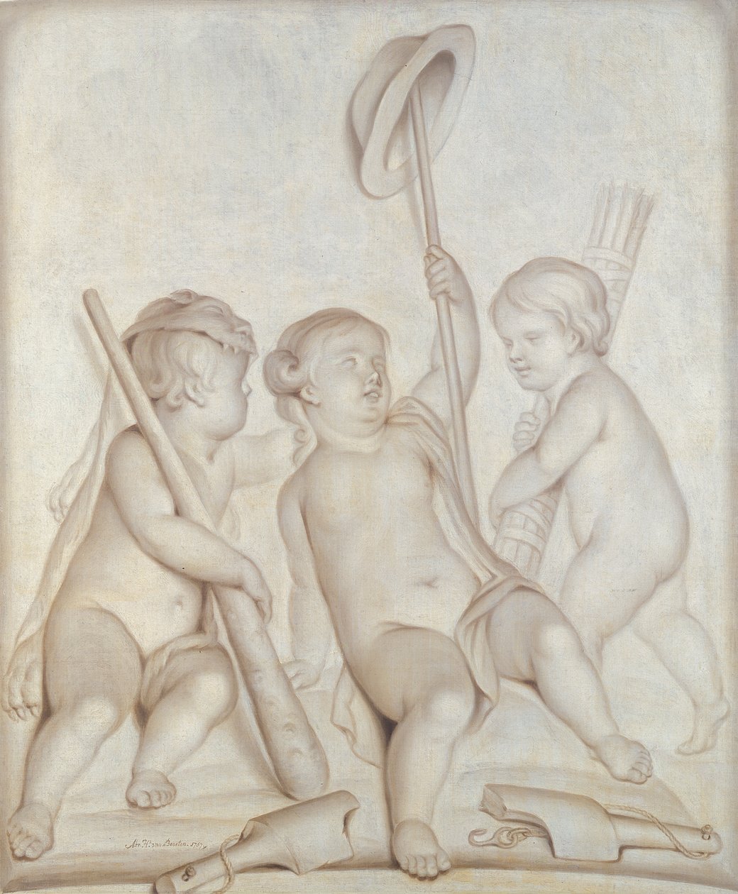 Huonekalut ja erilaiset esineet 1100- ja 1300-luvuilta tekijältä Abraham Hendrick van Beesten