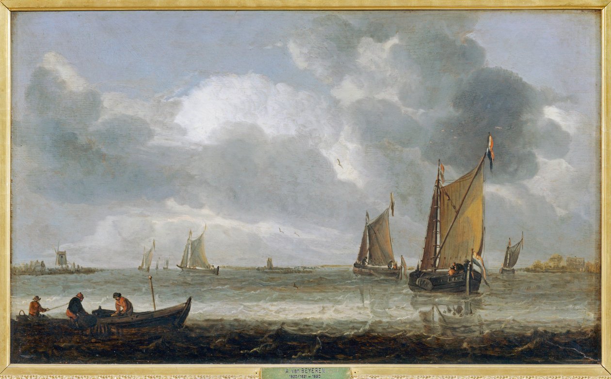 Hopeinen laivastonsininen ... tekijältä Abraham Hendricksz van Beyeren