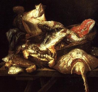 Kalojen näyttö tekijältä Abraham Hendricksz van Beyeren