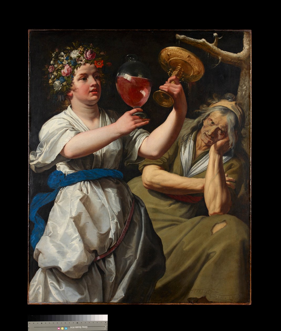 Ilon ja melankolian allegoria, 1628 tekijältä Abraham Janssens
