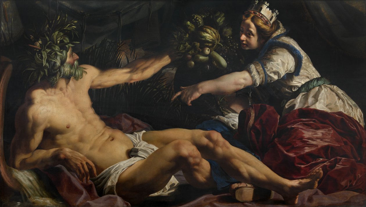 Scaldis ja Antverpia Scheldt ja Antwerpen, 1609. tekijältä Abraham Janssens