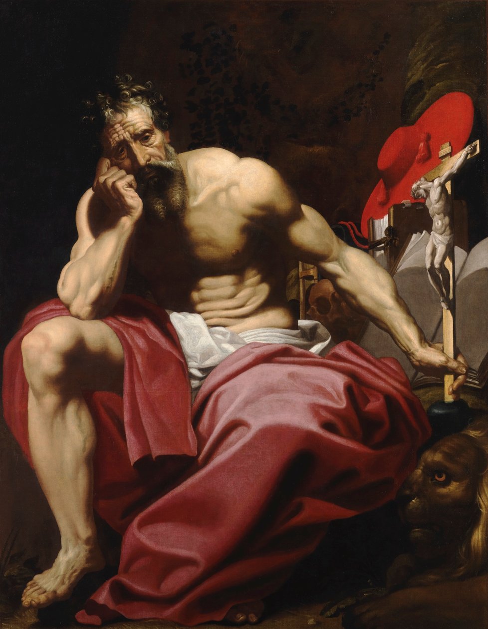 Saint Jerome tekijältä Abraham Janssens I