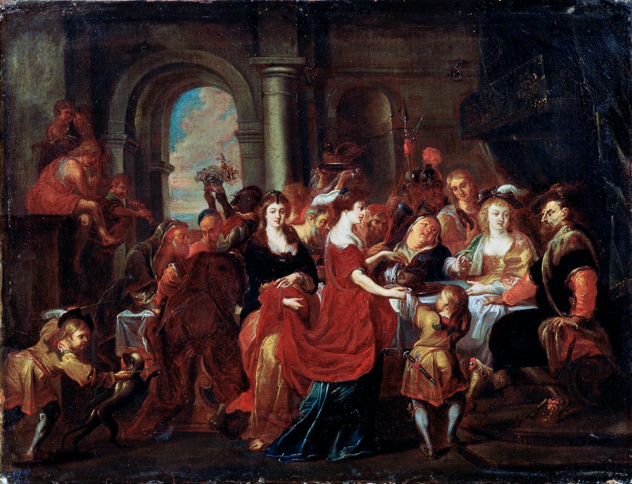 "Herodeksen juhla", 1600-luku. tekijältä Abraham Jansz van Diepenbeeck