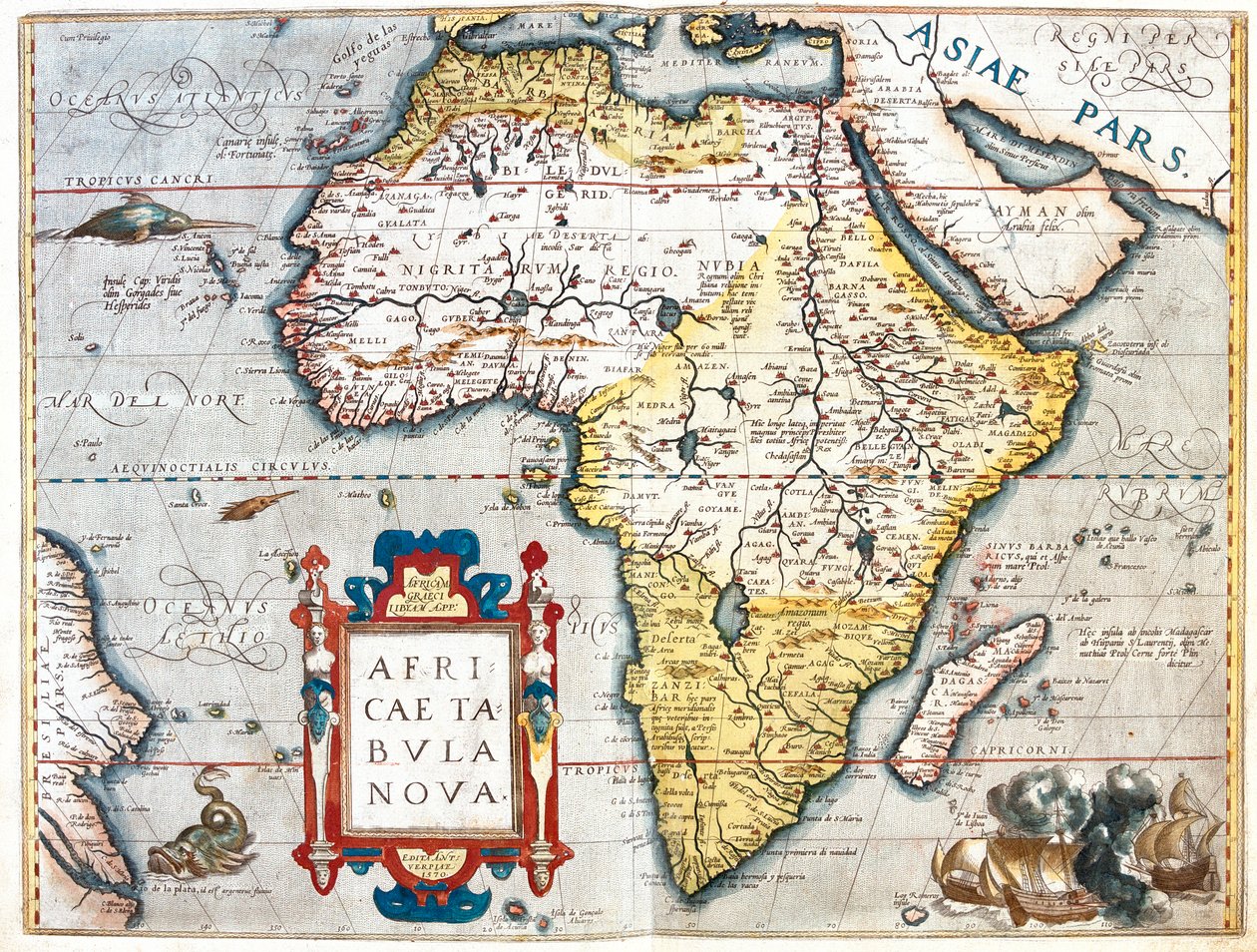 Afrikka tekijältä Abraham Ortelius