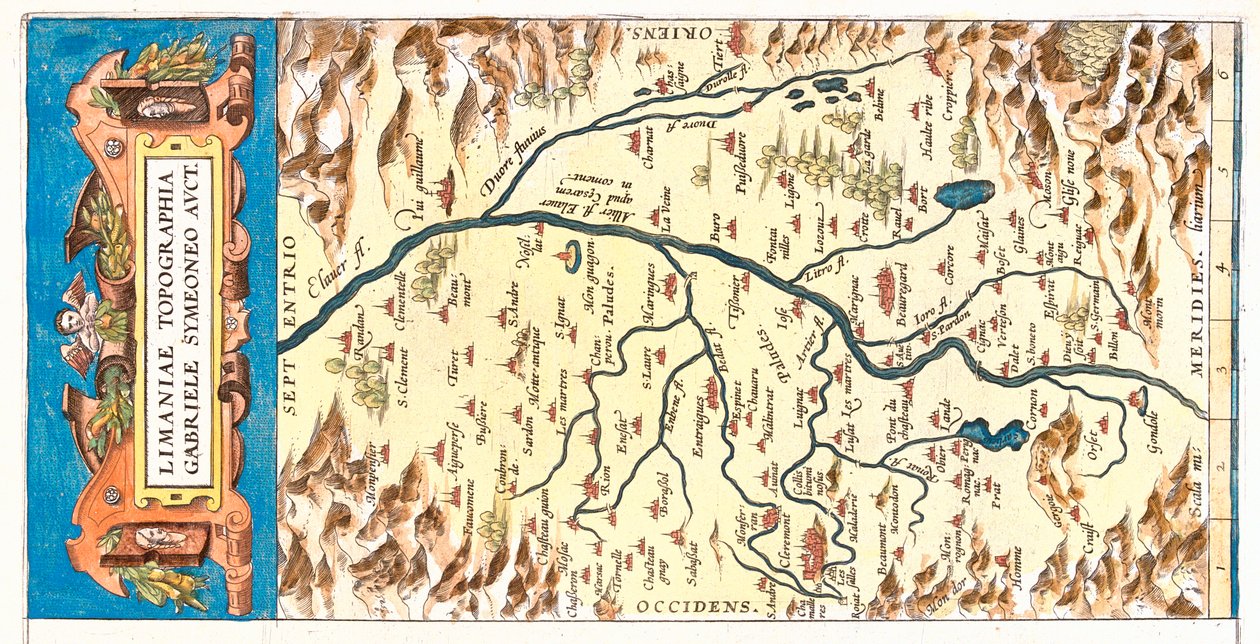 Auvergne, Ranska tekijältä Abraham Ortelius