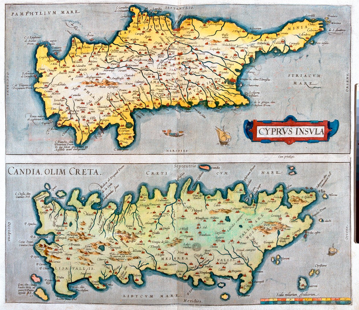 Kypros, Kreeta, Kypros, Kreikka tekijältä Abraham Ortelius