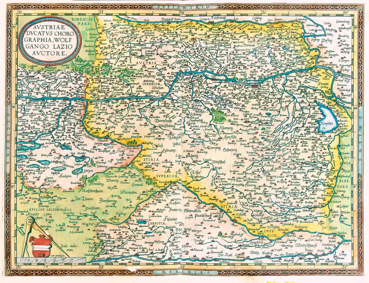 Itä-Itävalta tekijältä Abraham Ortelius