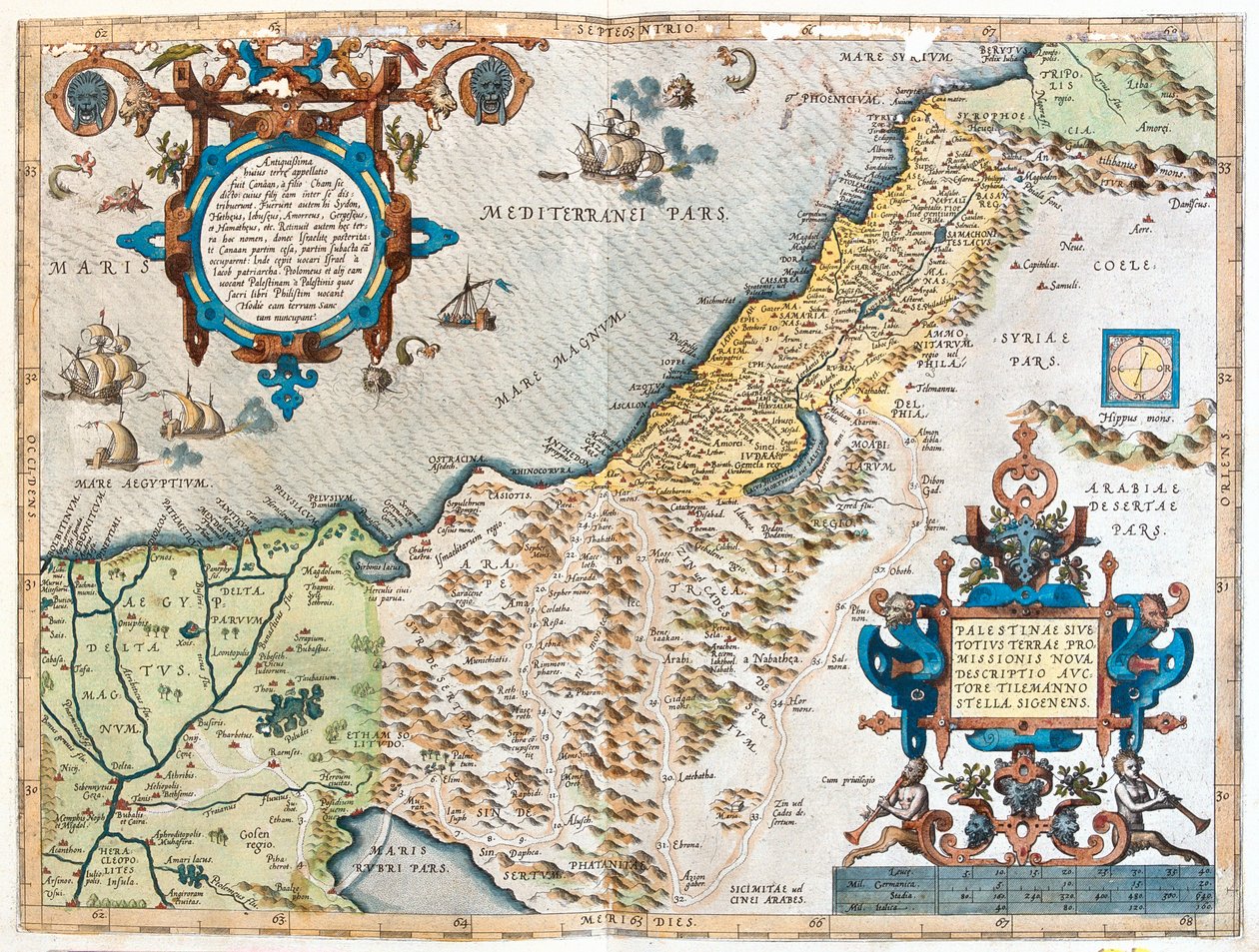 Egypti, Israel, Libanon tekijältä Abraham Ortelius