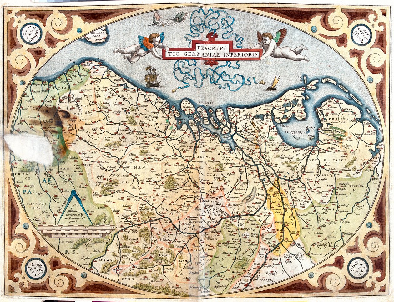 Ranska (Alue: Ile-de-France, Champagne-Ardenne, Lothringen), Belgia, Alankomaat, Saksa (osavaltio: Ala-Saksi, Nordrhein-Westfalen, Rheinland-Pfalz, Saarland), Luxemburg, Hollanti, Saksa (osavaltio: Niedersachsen, Nordrhein-Westfalen, Rheinland-Pfalz, Saarl tekijältä Abraham Ortelius