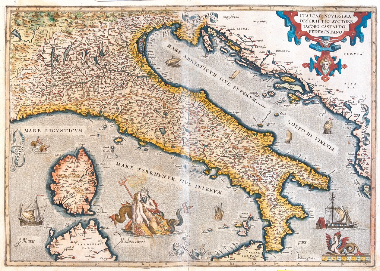 Italia tekijältä Abraham Ortelius