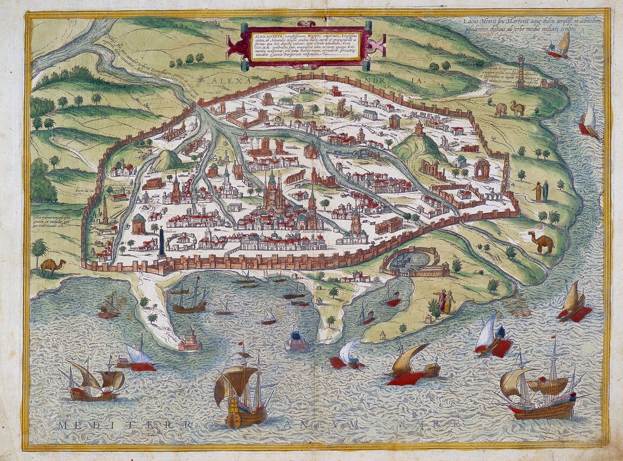 Aleksandrian kartta - kirjoittanut Abraham Ortelius, Antwerpen tekijältä Abraham Ortelius