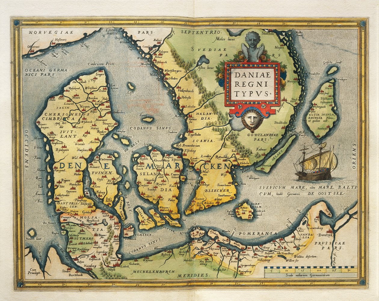 Tanskan kartta, Abraham Orteliuksen World
