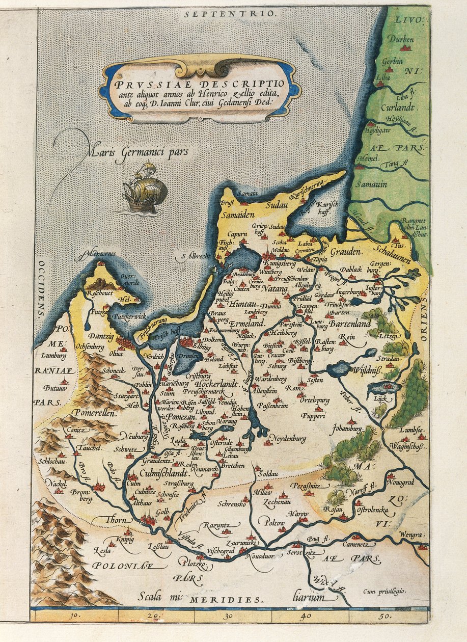 Preussin kartta, Abraham Orteliuksen World