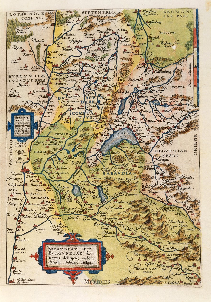 Savoien kartta, Abraham Orteliuksen World