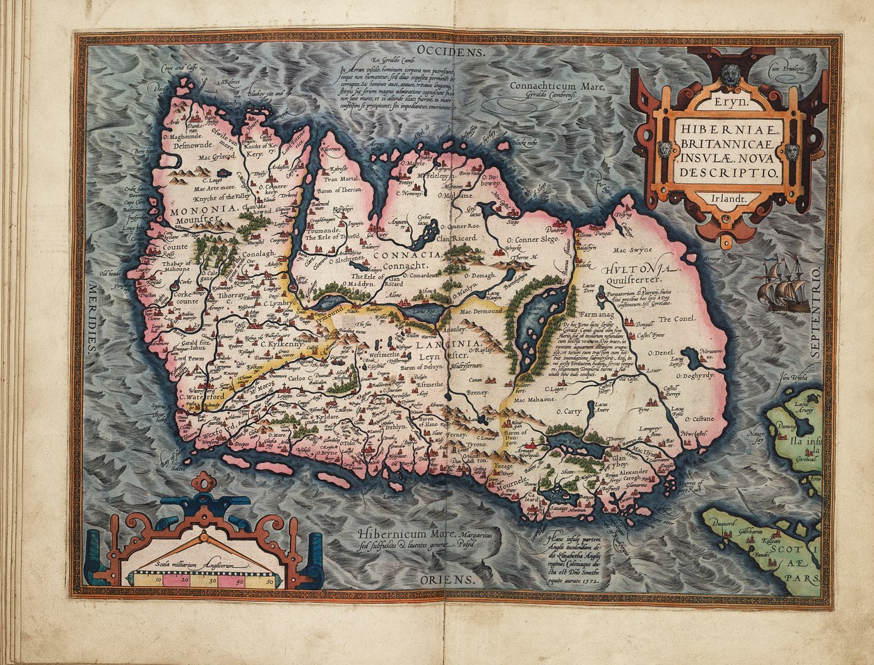 Uusi kuvaus Irlannista, Brittein saarista tekijältä Abraham Ortelius