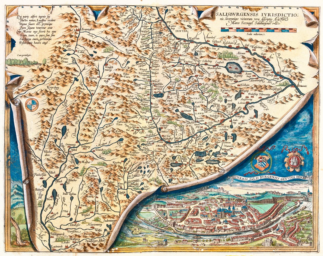 Salzburg, Itävalta tekijältä Abraham Ortelius