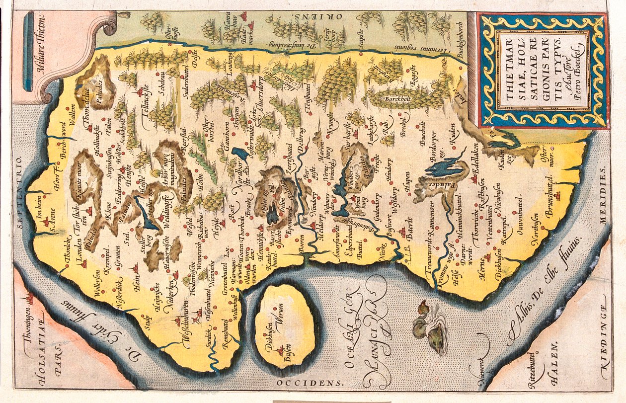 Schleswig-Holstein, Saksa tekijältä Abraham Ortelius