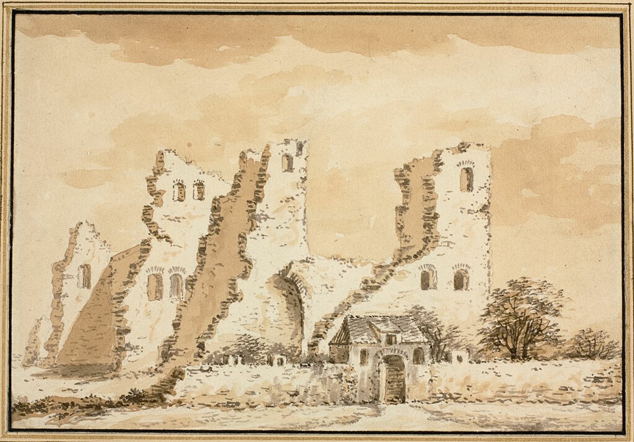 Altenan linna, Delftin lähellä, purettiin vuonna 1572. tekijältä Abraham Rademaker