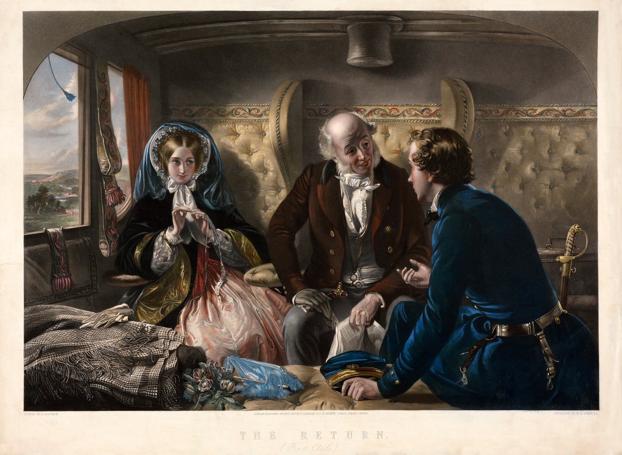The Return First Class, pubi. 1857. tekijältä Abraham Solomon