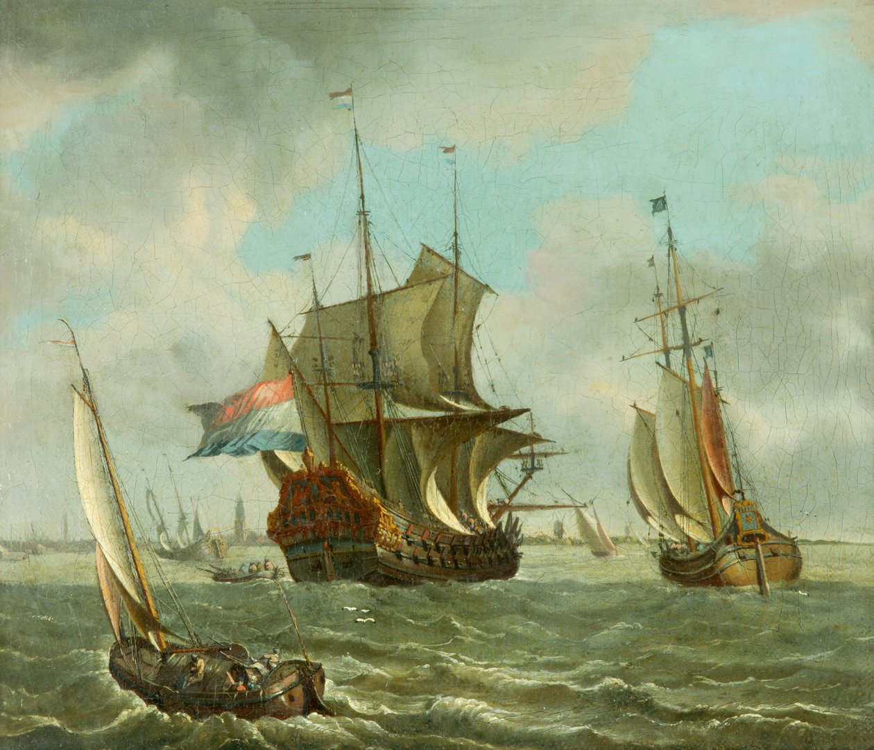 Toimitus Amsterdamista (öljy kankaalle) tekijältä Abraham Storck