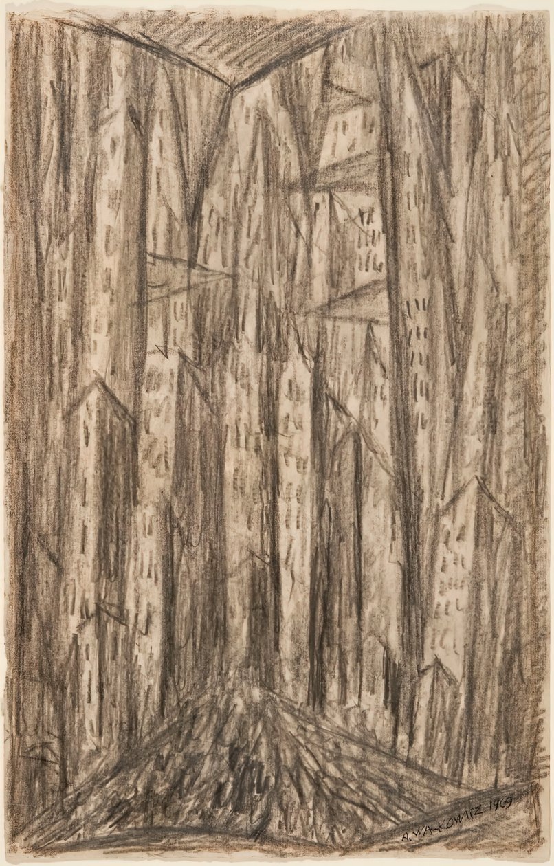 Kaupunki, 1909. tekijältä Abraham Walkowitz