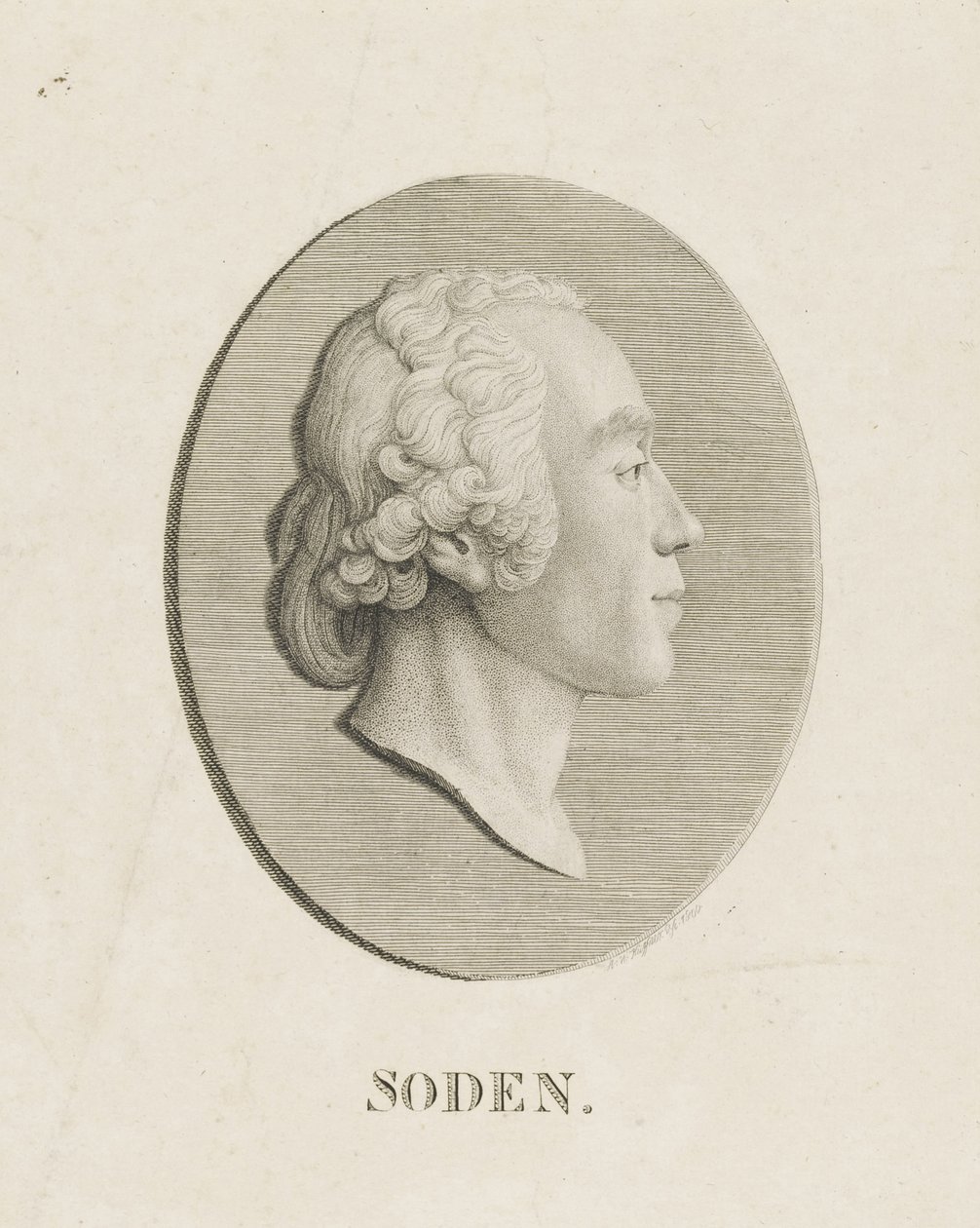 Friedrich Julius Heinrich Graf von Soden matkalla Sassaniin 1754-1831, 1800. tekijältä Abraham Wolfgang Küffner