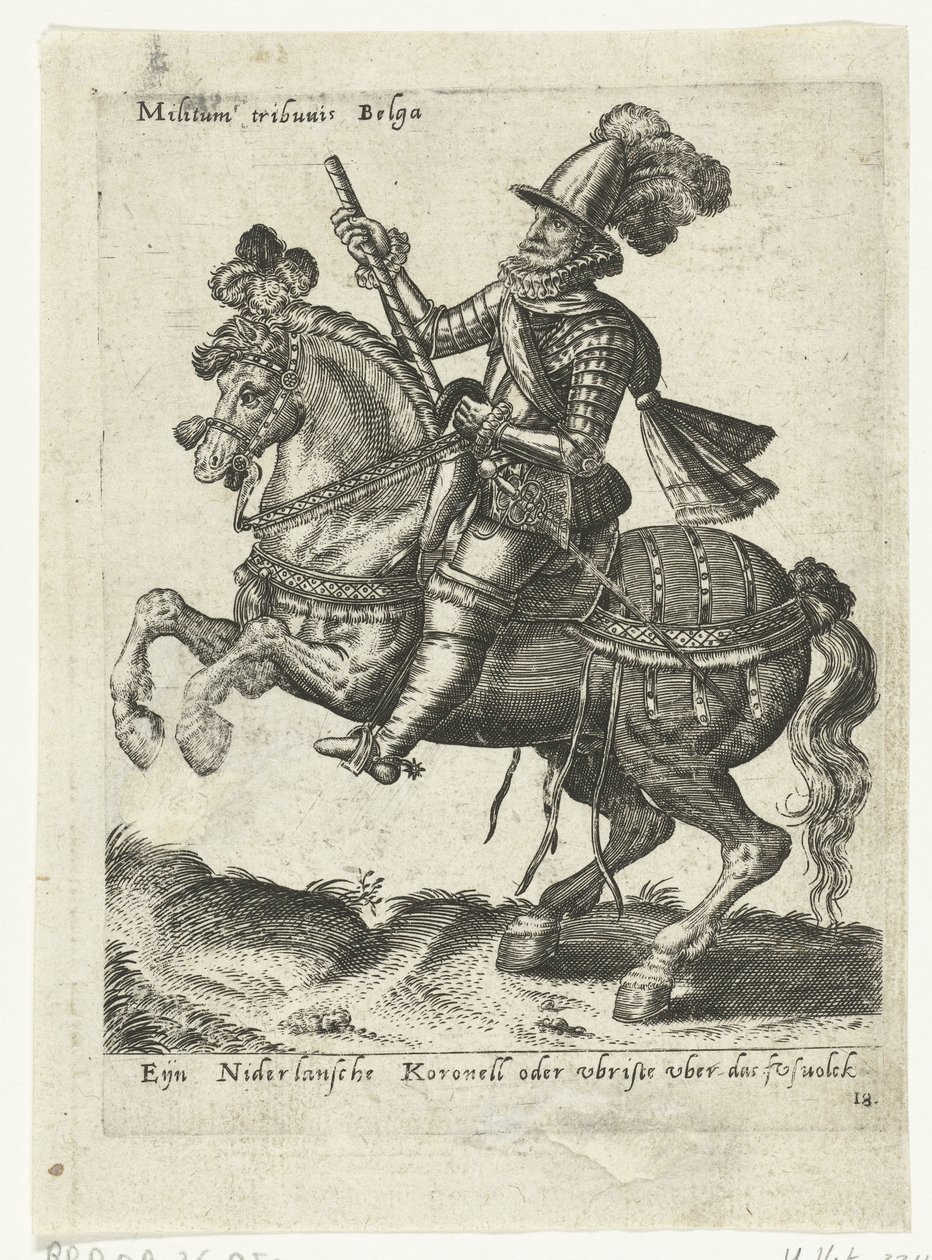 Hollantilainen ratsastajan komentaja tekijältä Abraham de Bruyn (attributed to)
