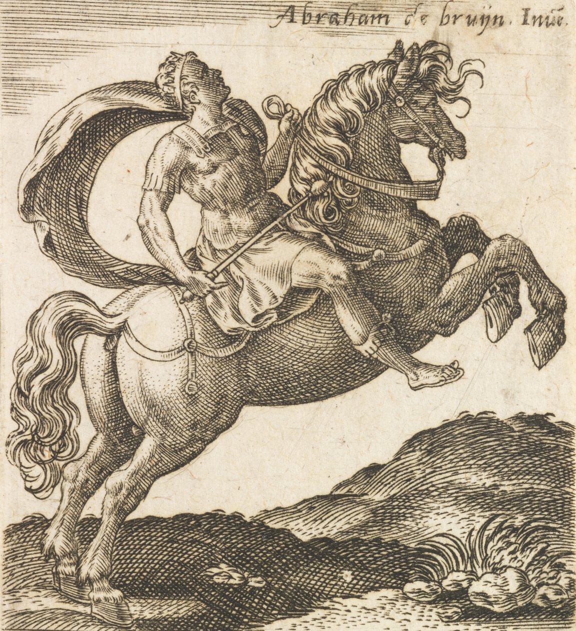 Titus Vespasianus elokuvasta Kaksitoista keisaria hevosen selässä, n. 1565-1587, n. 1565-1587. tekijältä Abraham de Bruyn