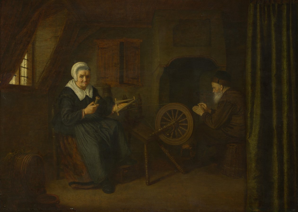 Tobit ja Anna, c. 16571658 tekijältä Abraham de Pape