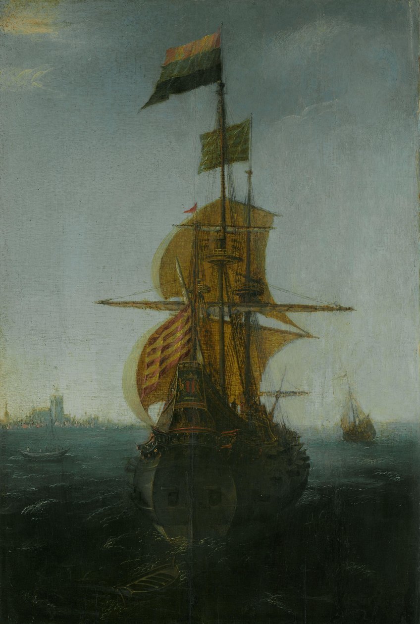 Amsterdamin itä-intiaani tekijältä Abraham de Verwer (attributed to)