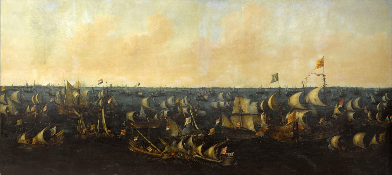 Zuider Zeen taistelu, 6. lokakuuta 1573 tekijältä Abraham de Verwer