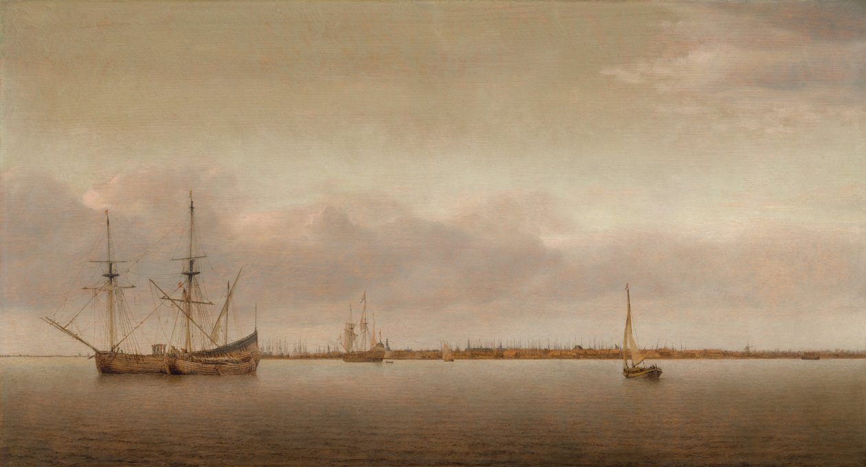 Näkymä Hoornista, c. 1650. tekijältä Abraham de Verwer